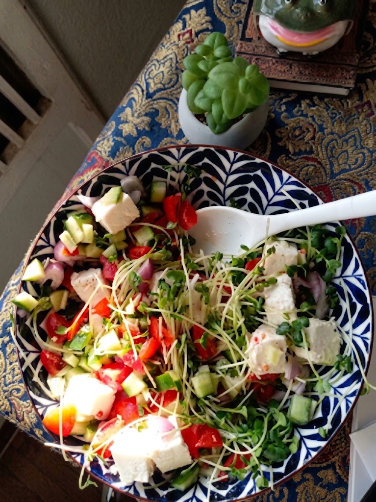 Greek Feta & Radish Micro Salad
