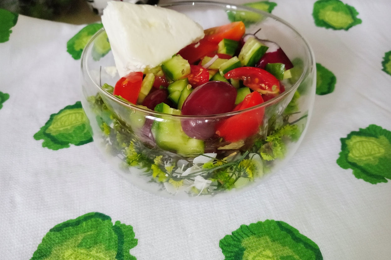 Greek Village Salad (Horiatiki)🏺